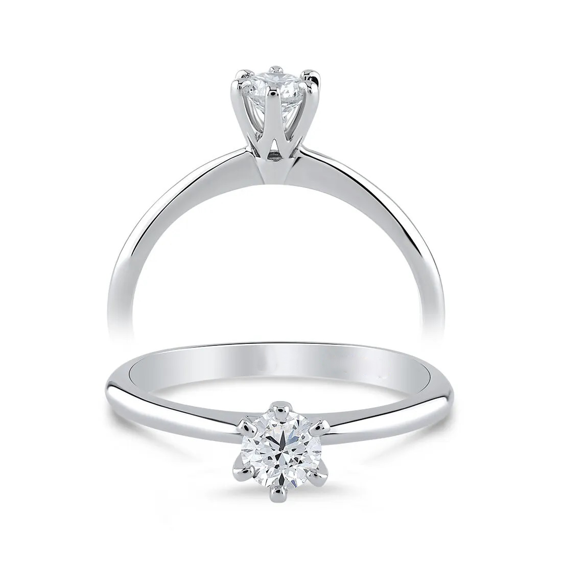 Pırlanta Tektaş Yüzük Esas Gold