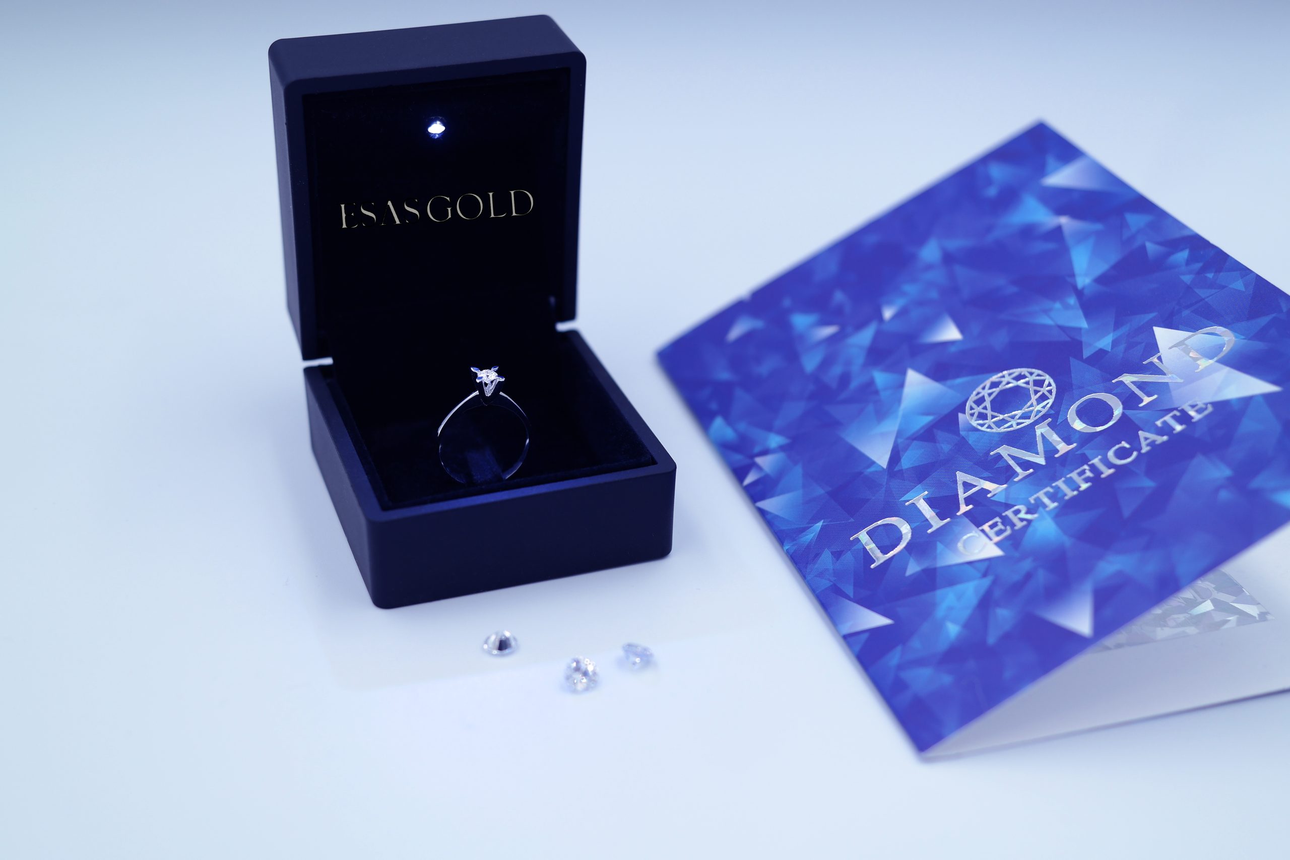 Pırlanta Tektaş Yüzük Esas Gold