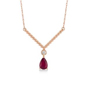 Pırlanta Yakut Kolye